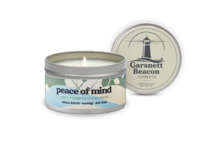 Peace of Mind Candle - Mint, Verbena, Eucalyptus Scent