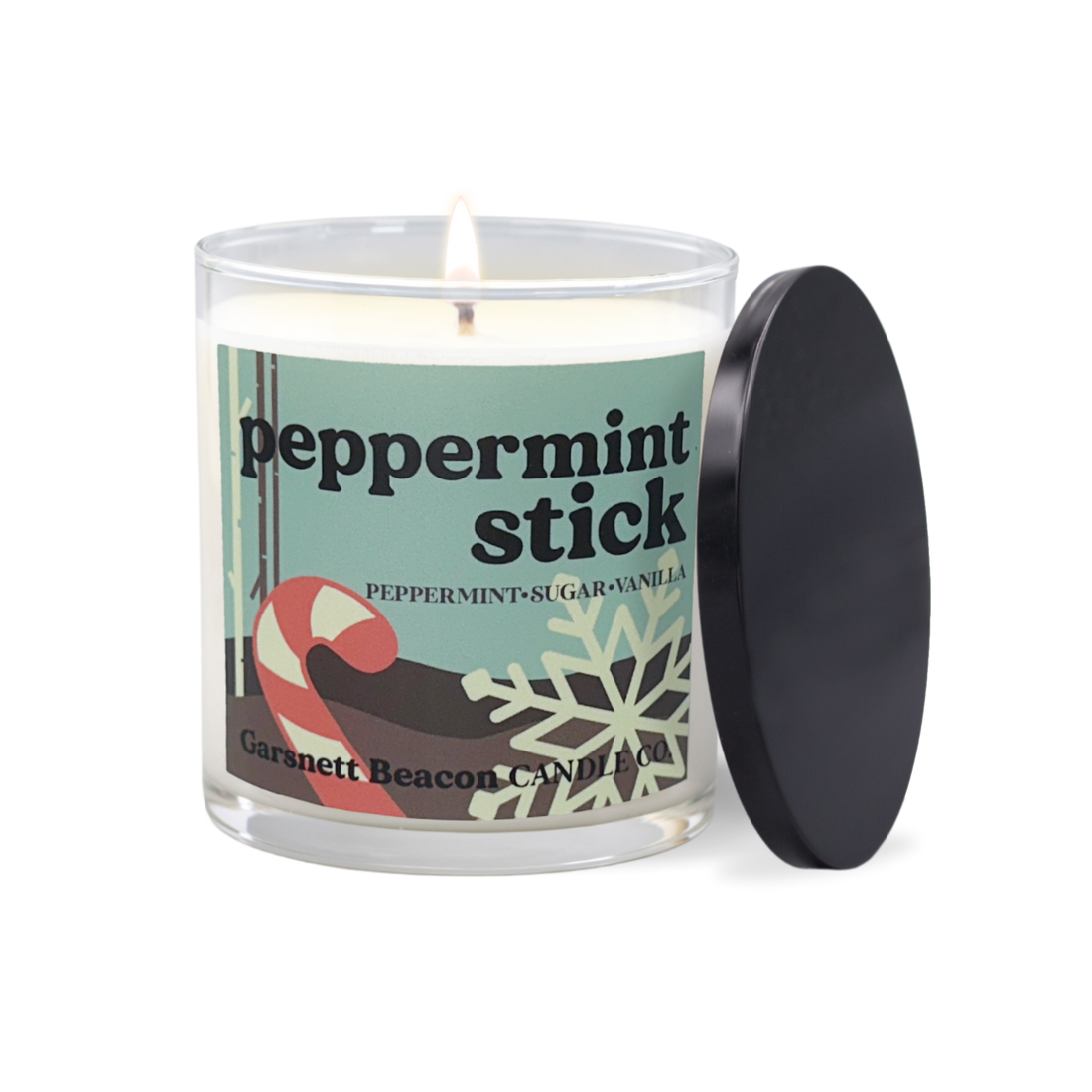 Peppermint Stick Candle - Peppermint, Sugar, Vanilla Scent