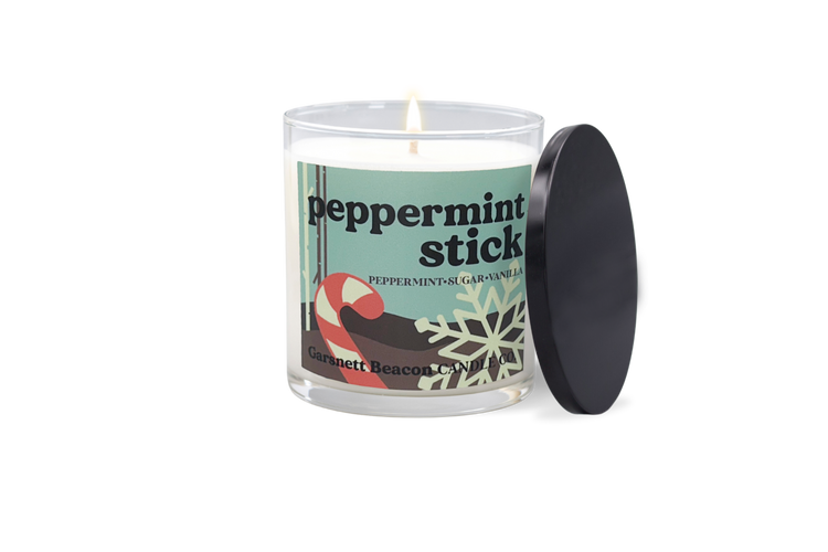 Peppermint Stick Candle - Peppermint, Sugar, Vanilla Scent