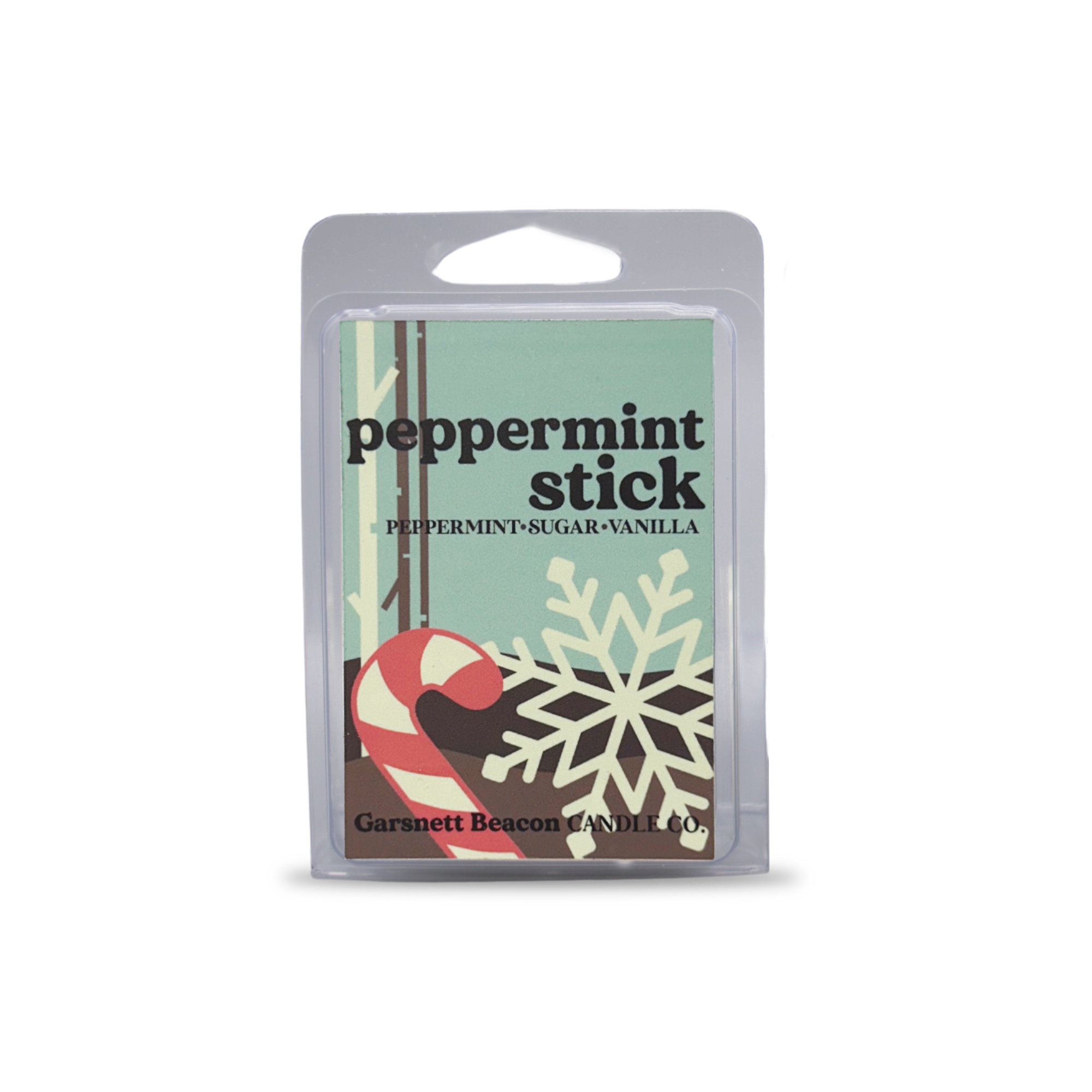 Peppermint Stick Wax Melts - Peppermint, Sugar, Vanilla Scent