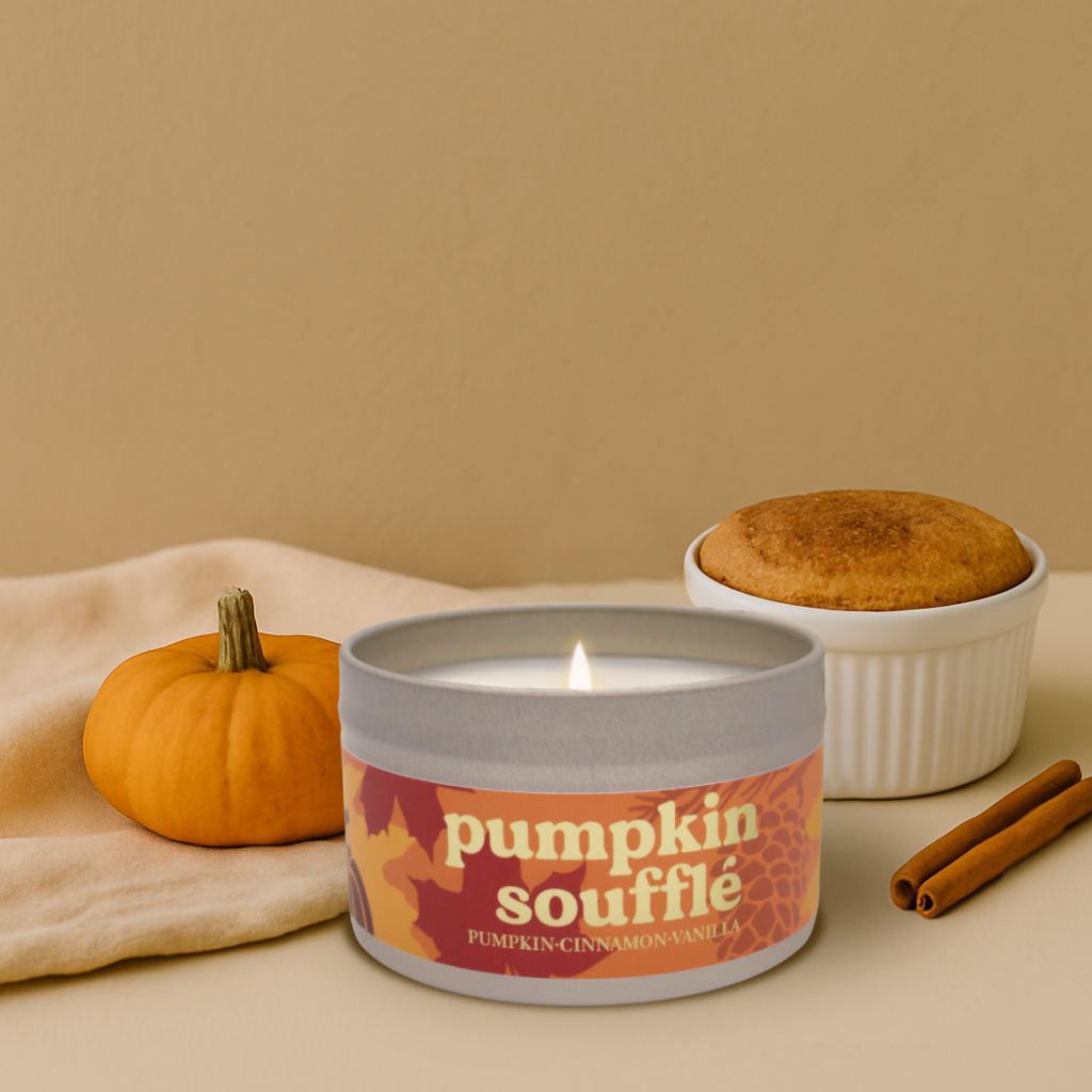 Pumpkin Soufflé Candle - Pumpkin, Cinnamon, Vanilla Scent