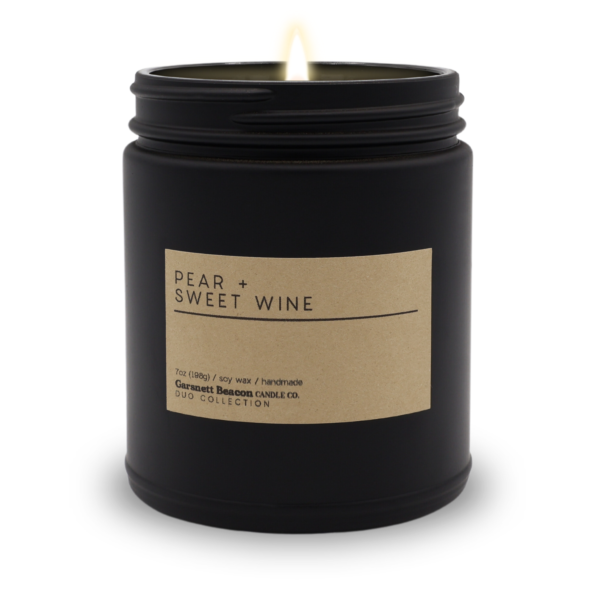 Pear + Sweet Wine Luxury Scented Candle | Duo Collection by Garsnett Beacon