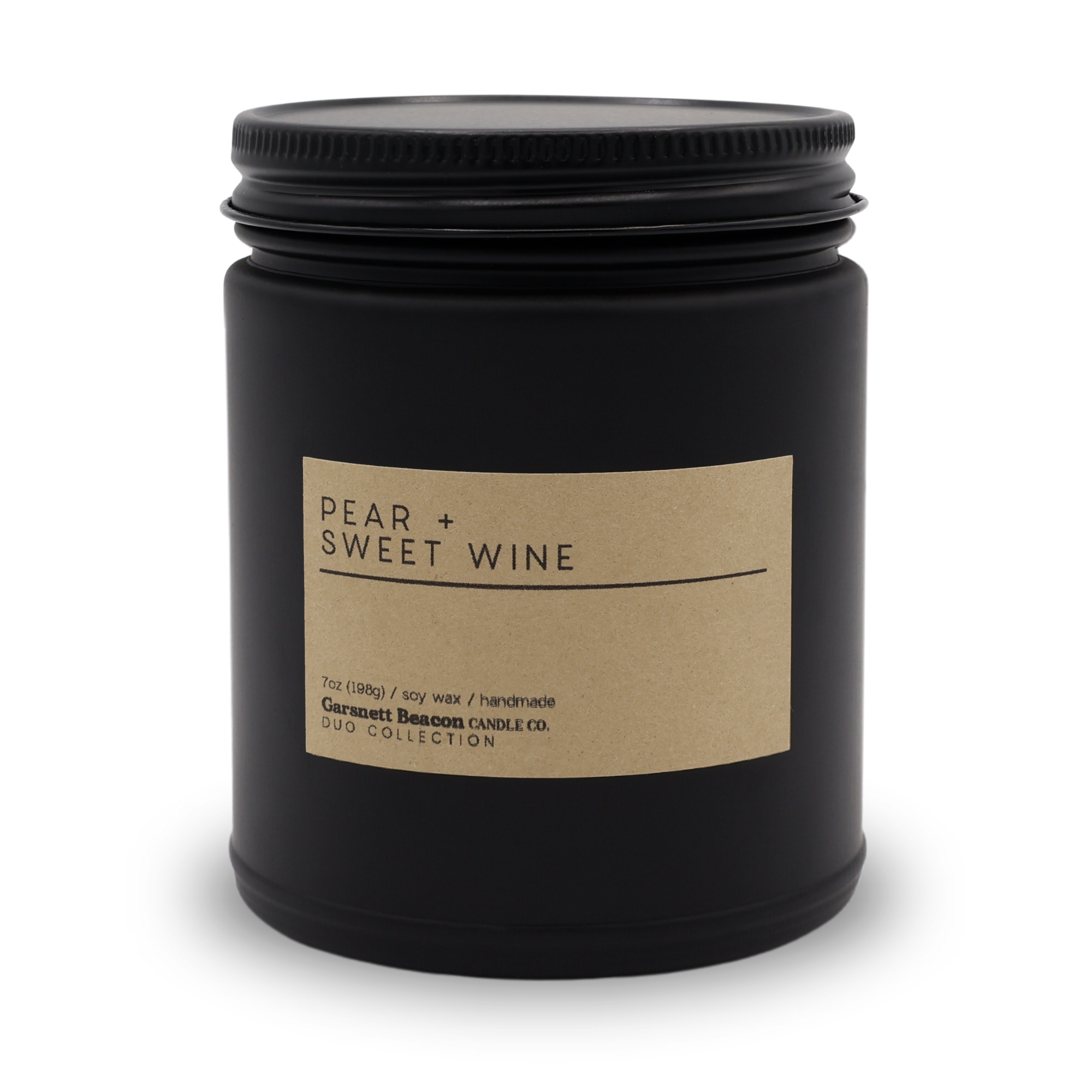 Pear + Sweet Wine Luxury Scented Candle | Duo Collection by Garsnett Beacon