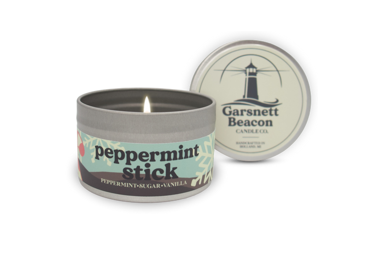 Peppermint Stick Candle - Peppermint, Sugar, Vanilla Scent