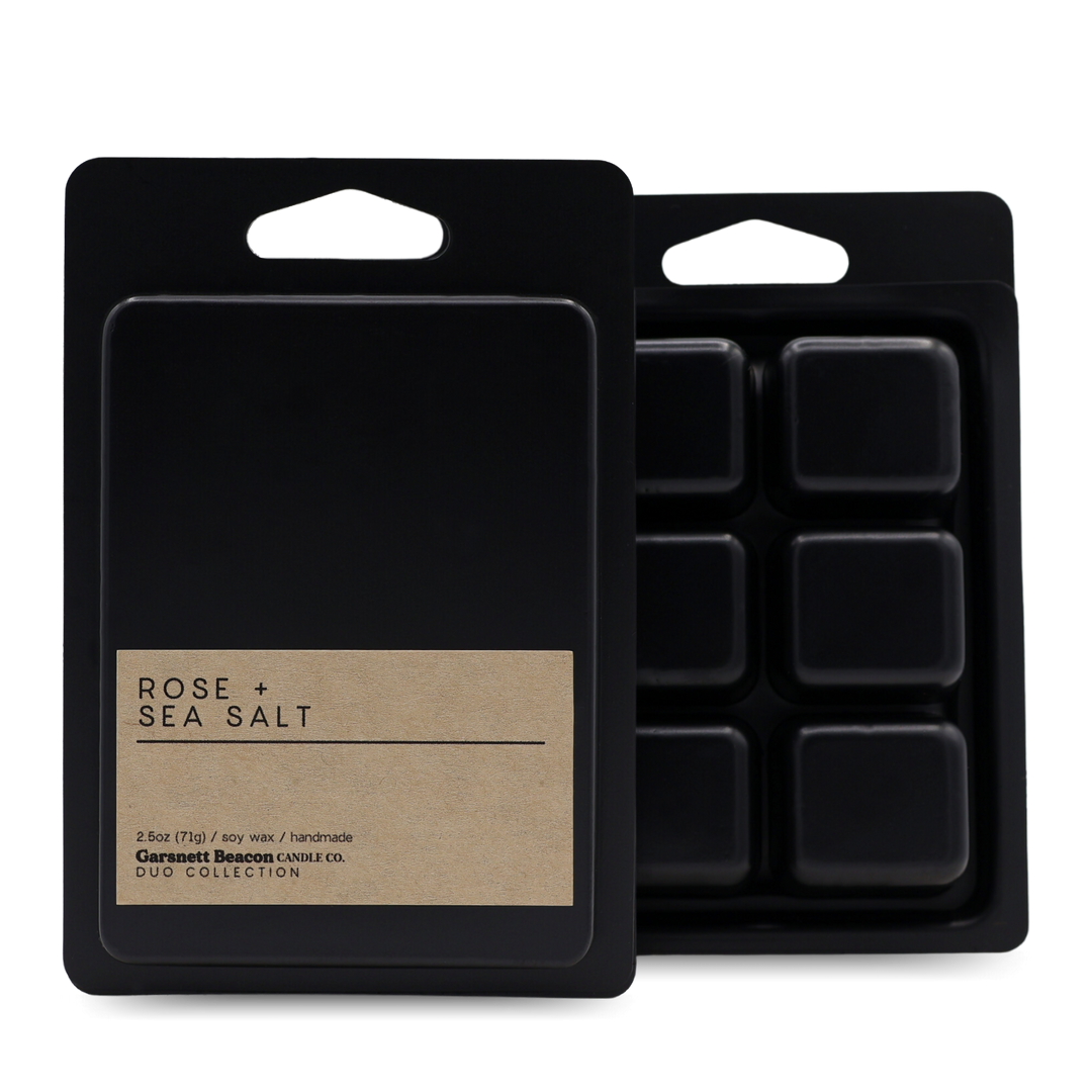 Rose + Sea Salt Luxury Scented Wax Melt | Duo Collection by Garsnett Beacon