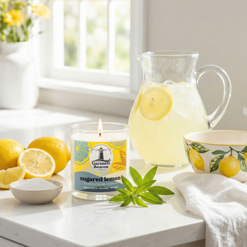 Sugared Lemon Candle - Citrus, Cream, Verbena Scent