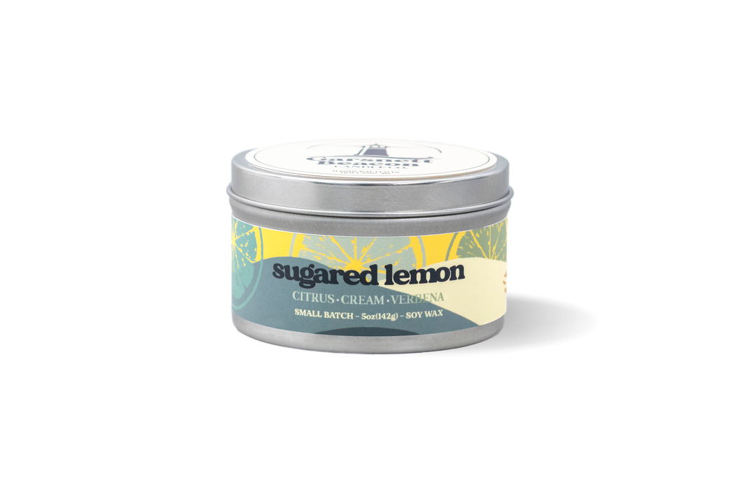Sugared Lemon Candle - Citrus, Cream, Verbena Scent