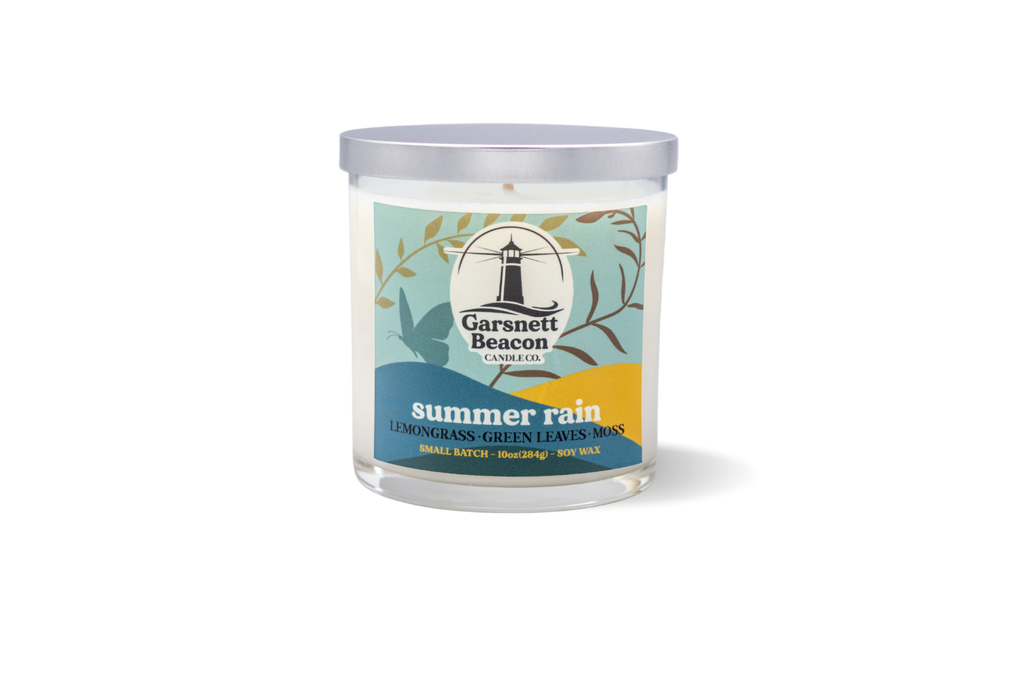 Summer Rain Candle - Rain Water, Greenery, Fresh Cut Grass Scent