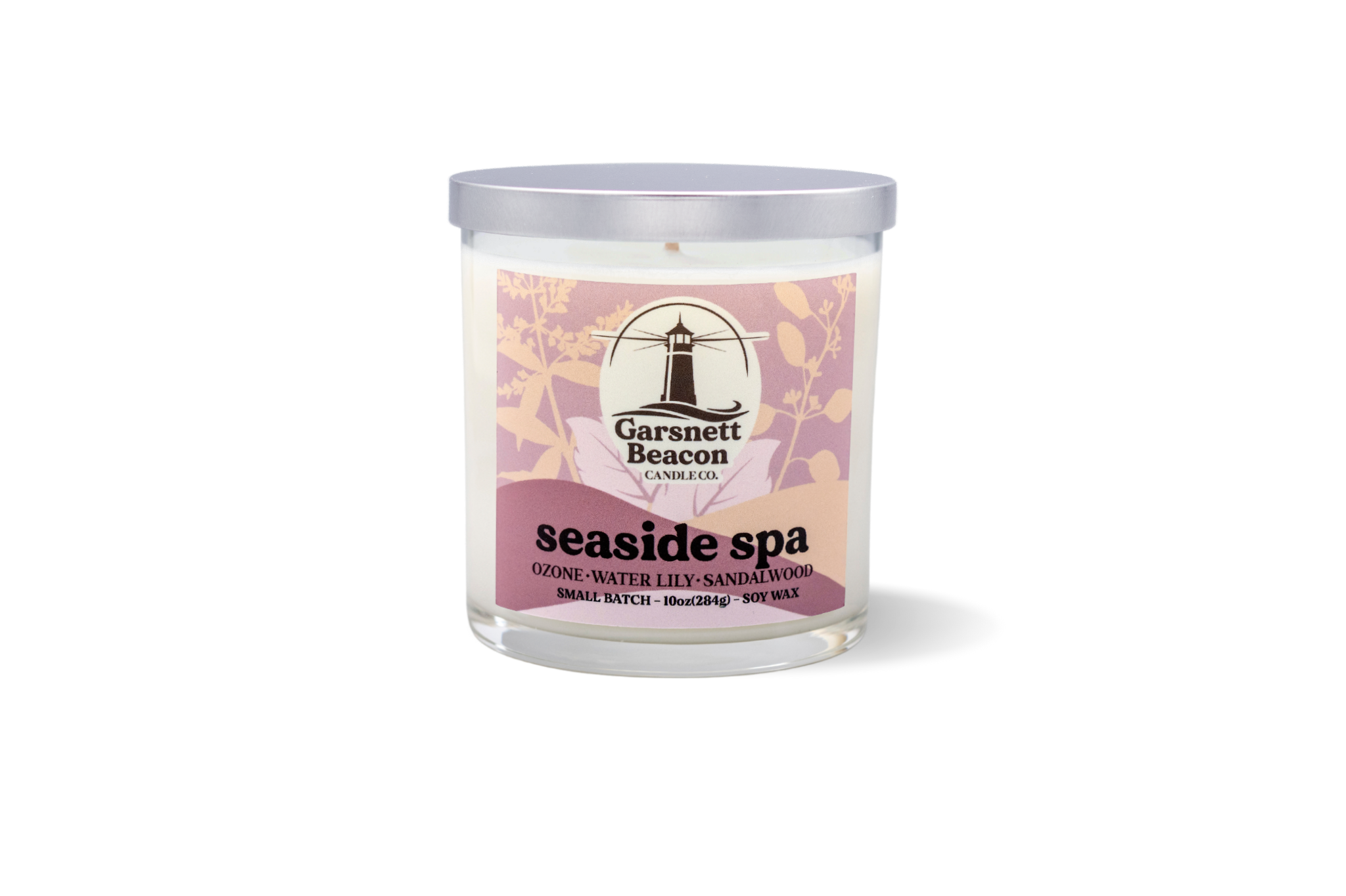 Seaside Spa Candle - Ozone, Water Lily, Sandalwood Scent
