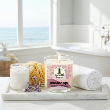 Seaside Spa Candle - Ozone, Water Lily, Sandalwood Scent