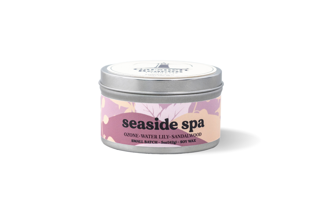 Seaside Spa Candle - Ozone, Water Lily, Sandalwood Scent