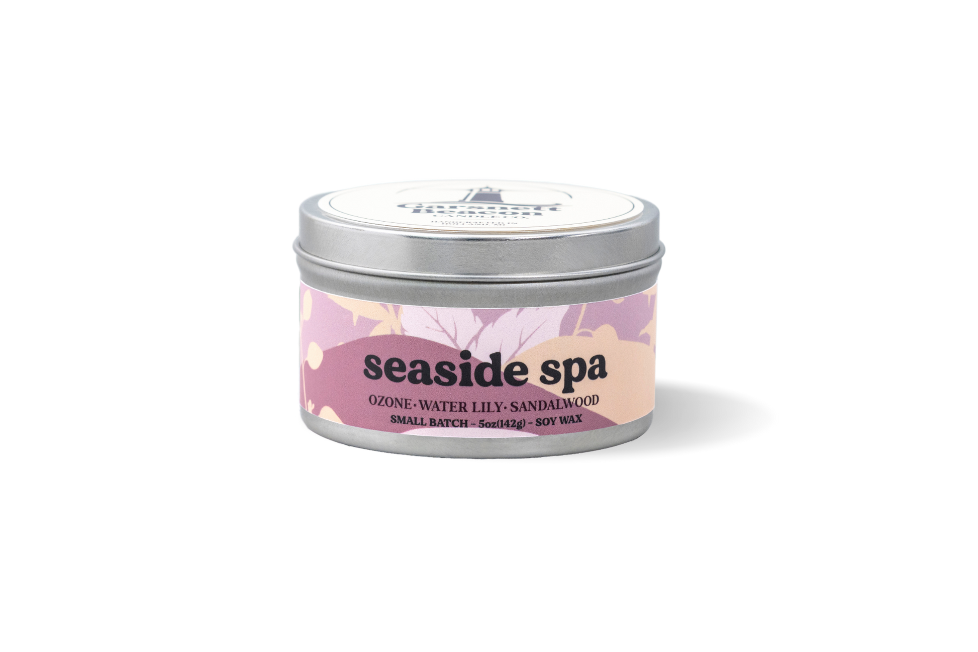 Seaside Spa Candle - Ozone, Water Lily, Sandalwood Scent