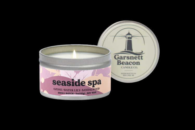 Seaside Spa Candle - Ozone, Water Lily, Sandalwood Scent
