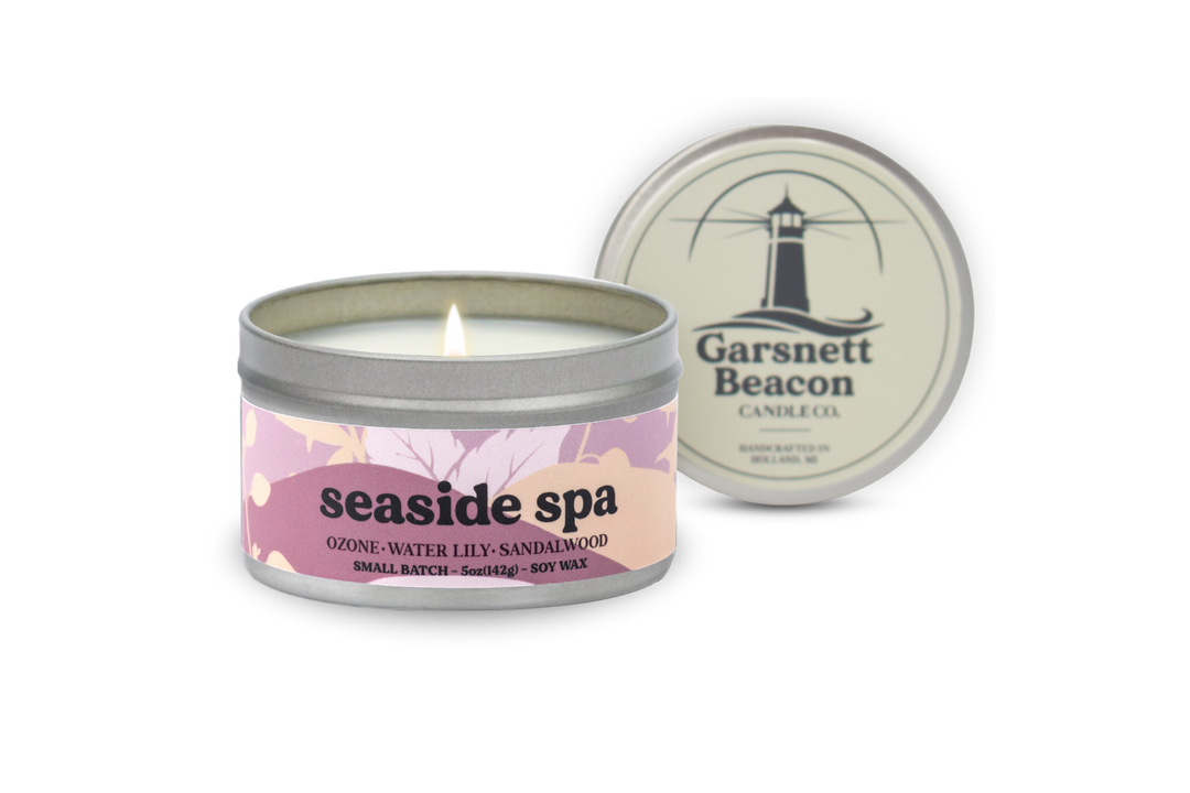 Seaside Spa Candle - Ozone, Water Lily, Sandalwood Scent