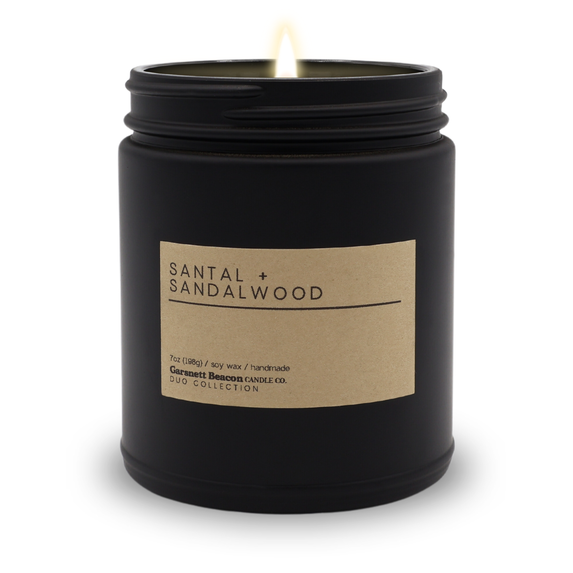 Santal + Sandalwood Luxury Scented Candle | Duo Collection by Garsnett Beacon