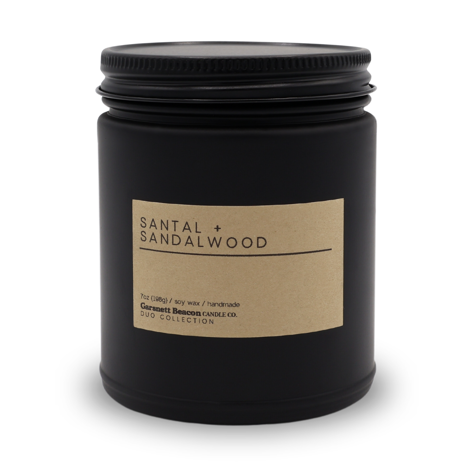 Santal + Sandalwood Luxury Scented Candle | Duo Collection by Garsnett Beacon