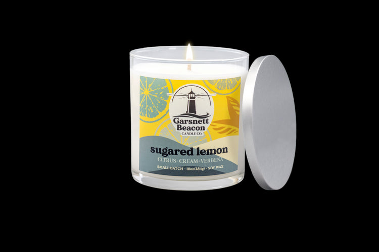 Sugared Lemon Candle - Citrus, Cream, Verbena Scent