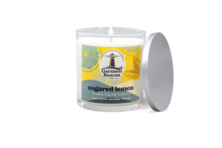 Sugared Lemon Candle - Citrus, Cream, Verbena Scent
