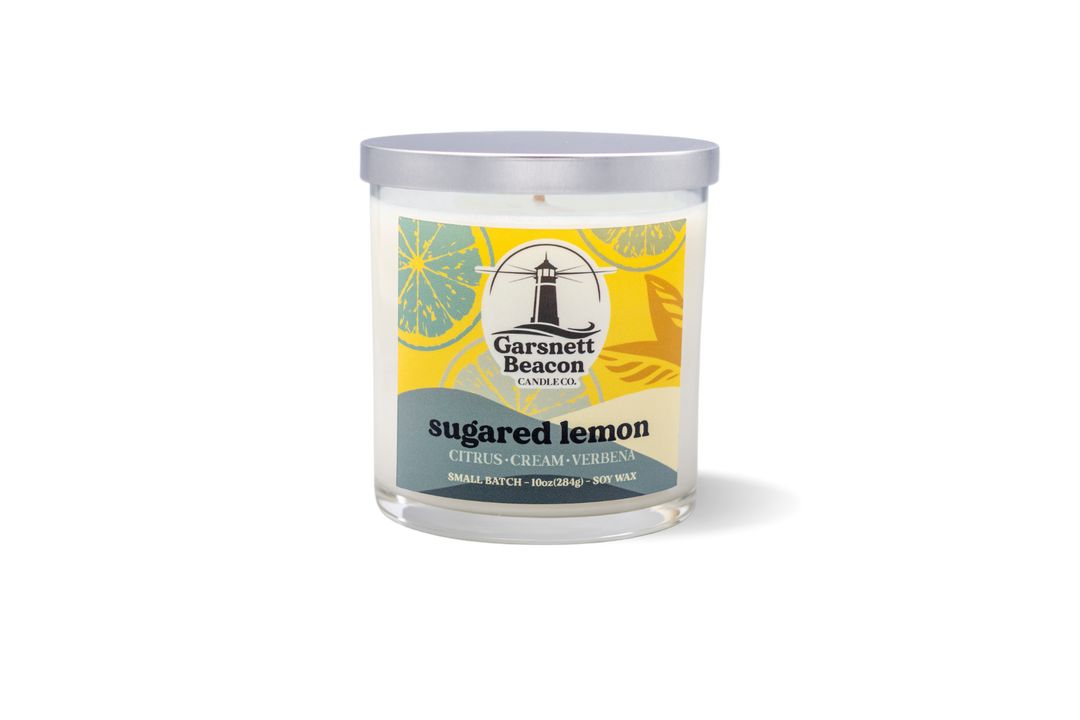 Sugared Lemon Candle - Citrus, Cream, Verbena Scent
