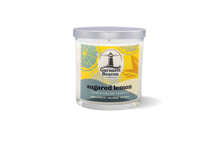 Sugared Lemon Candle - Citrus, Cream, Verbena Scent