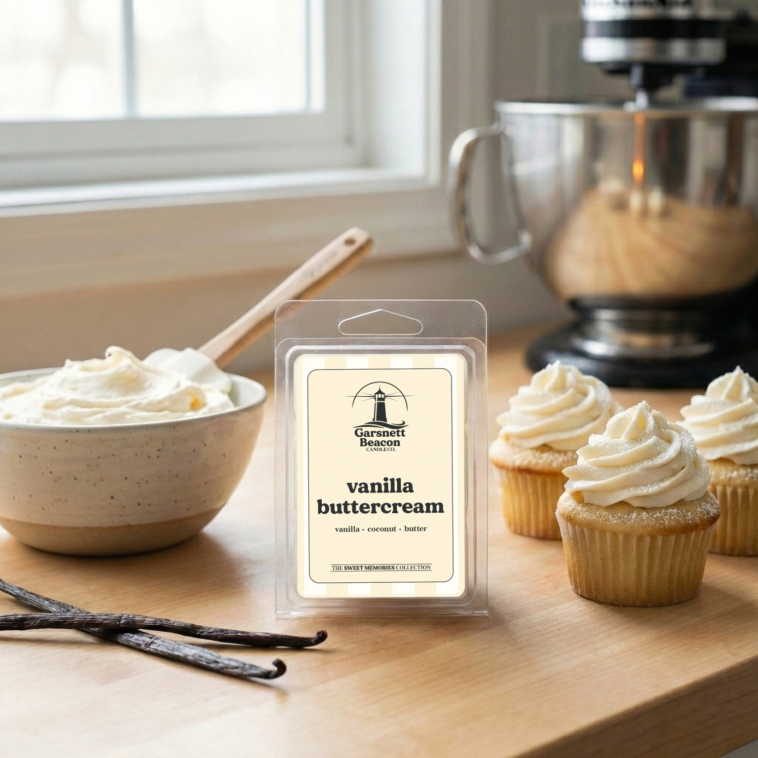 Vanilla Buttercream Wax Melts - Vanilla, Icing, Butter Scent