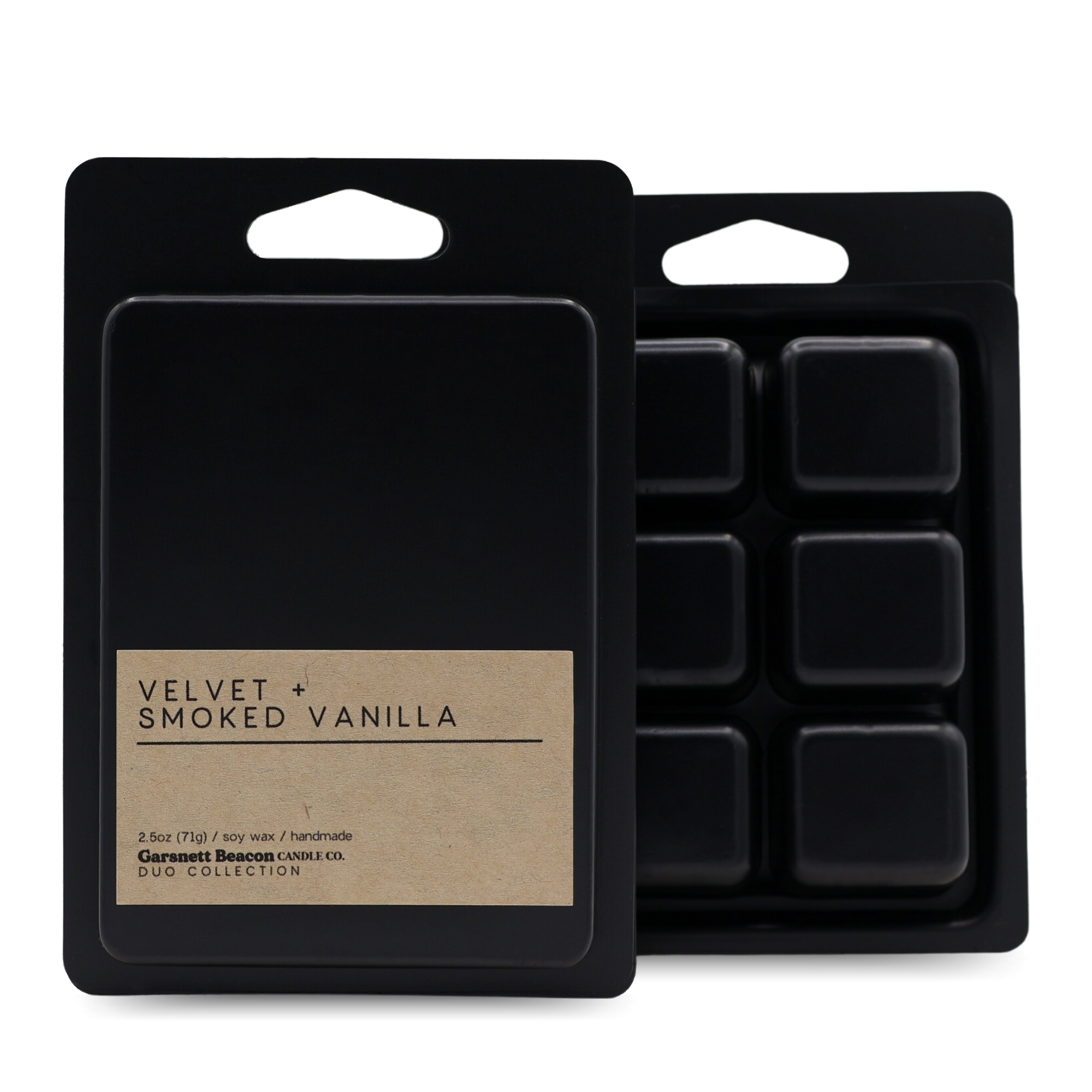 Velvet + Smoked Vanilla Luxury Scented Wax Melt | Duo Collection by Garsnett Beacon