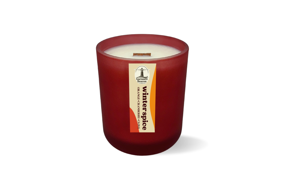 Winter Spice Candle - Orange, Cranberry, Clove Scent