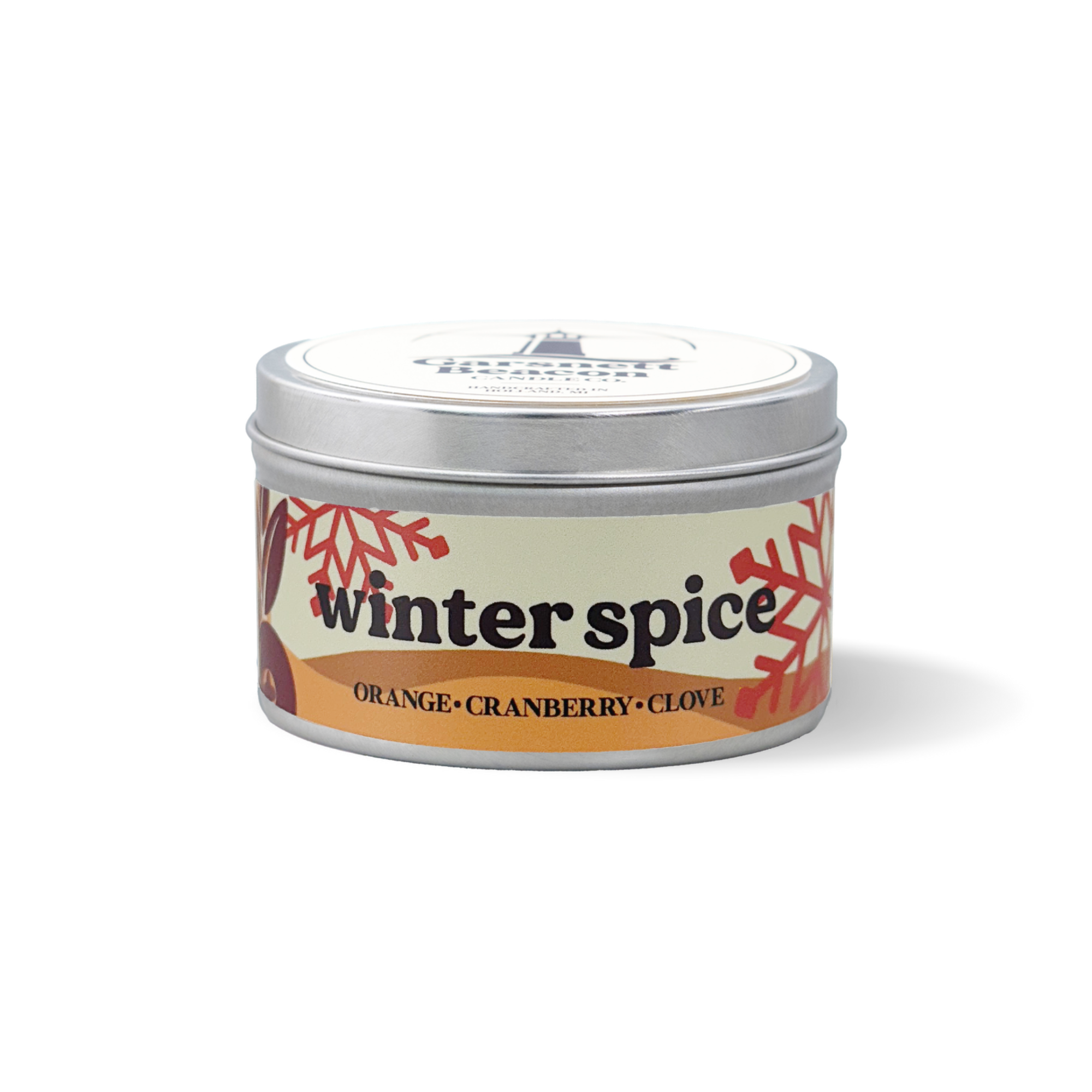 Winter Spice Candle - Orange, Cranberry, Clove Scent