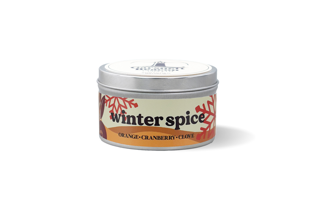 Winter Spice Candle - Orange, Cranberry, Clove Scent
