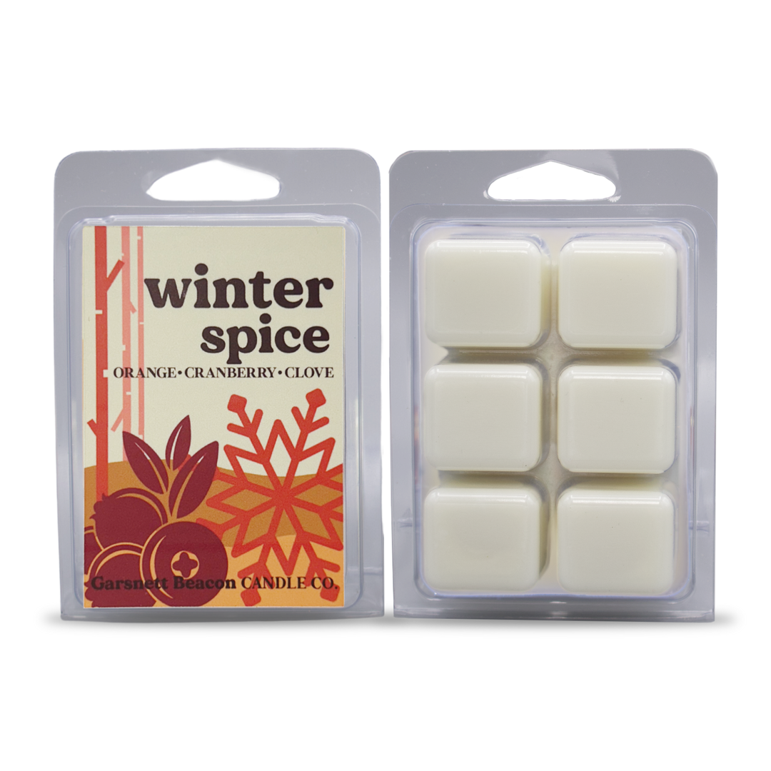Winter Spice Wax Melts - Orange, Cranberry, Clove Scent