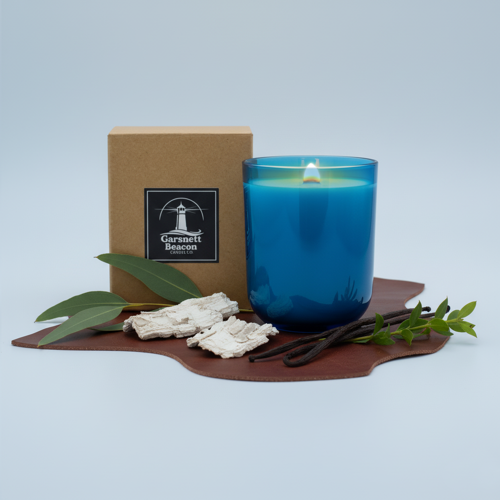 White Oak + Arctic Glow Wooden Wick Candle - Aloe, Oak, Vanilla Scent