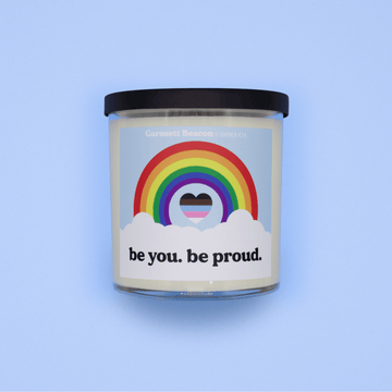 Be You. Be Proud. LGBTQ+ Soy Candle | Garsnett Beacon