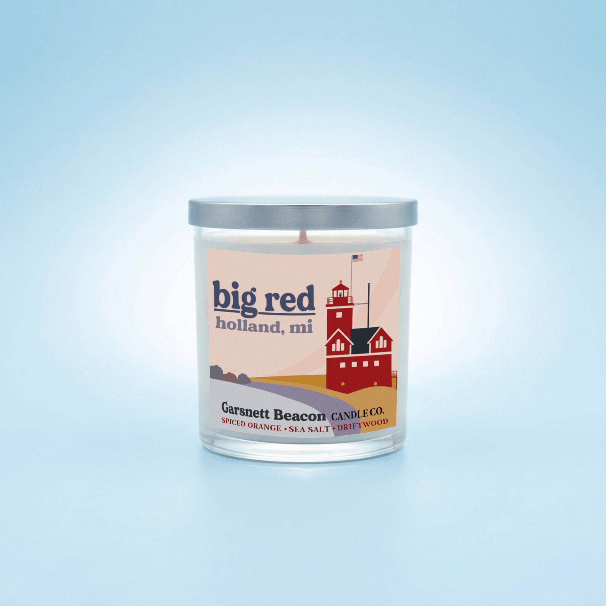 Big Red Lighthouse Holland Michigan Soy Candle | Garsnett Beacon