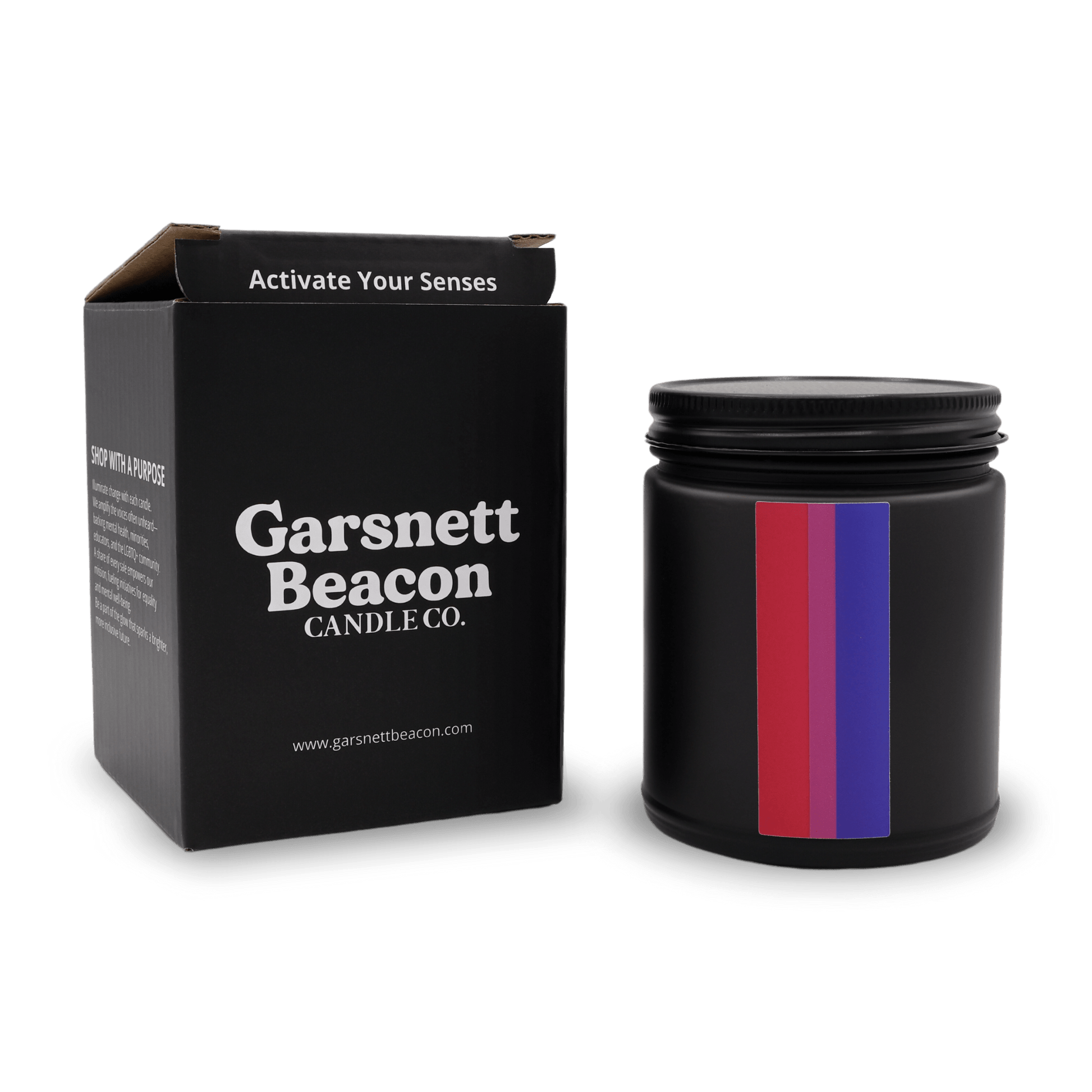 Bisexual Pride Candle | Garsnett Beacon
