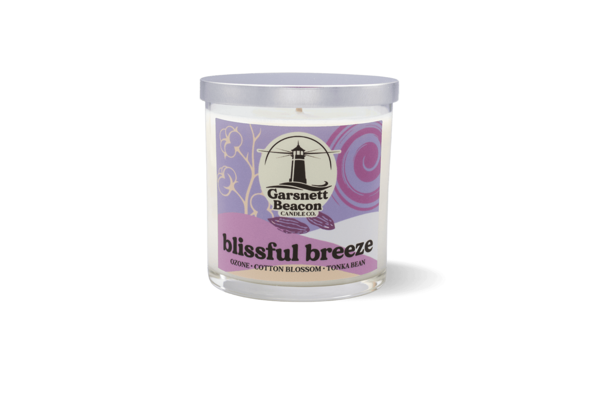 Blissful Breeze Candle - Ozone Cotton Blossom Tonka Bean Scent