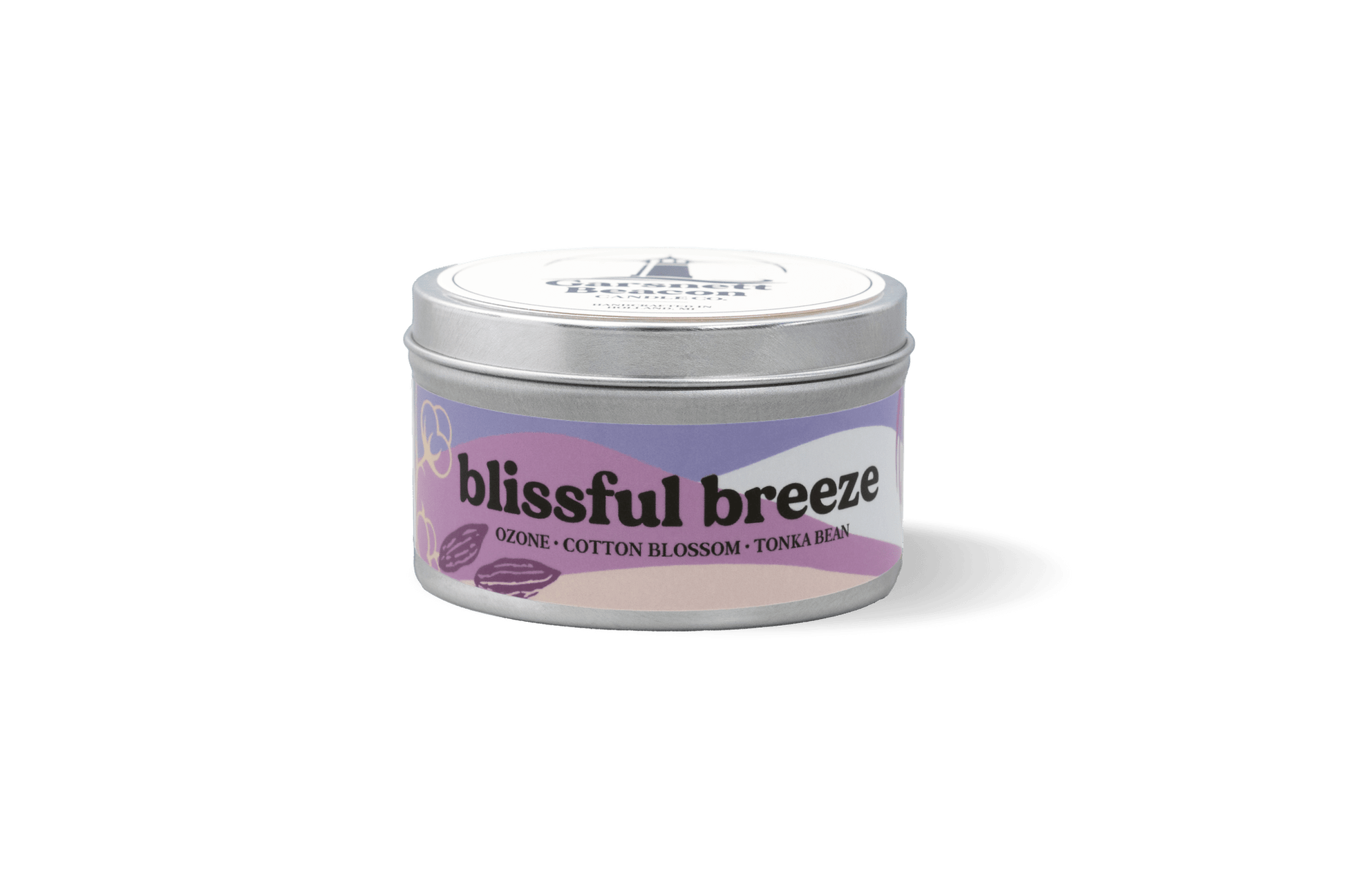 Blissful Breeze Candle - Ozone Cotton Blossom Tonka Bean Scent