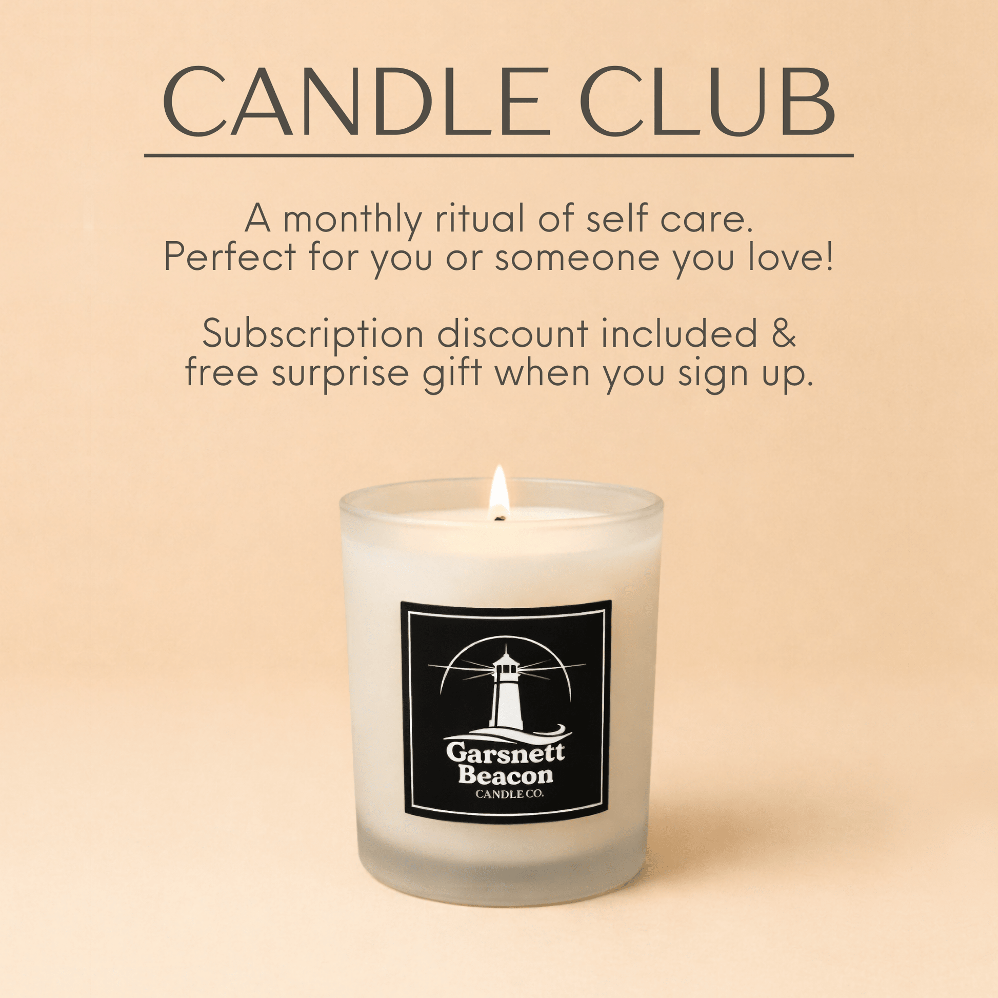 Candle Club Candle of the Month Subscription | Garsnett Beacon