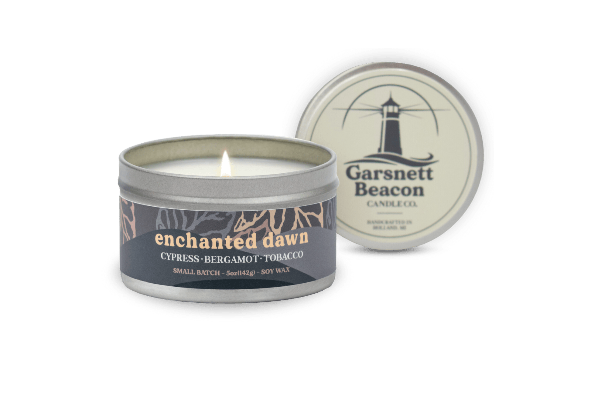 Enchanted Dawn Candle - Cypress, Bergamot, Tobacco Scent