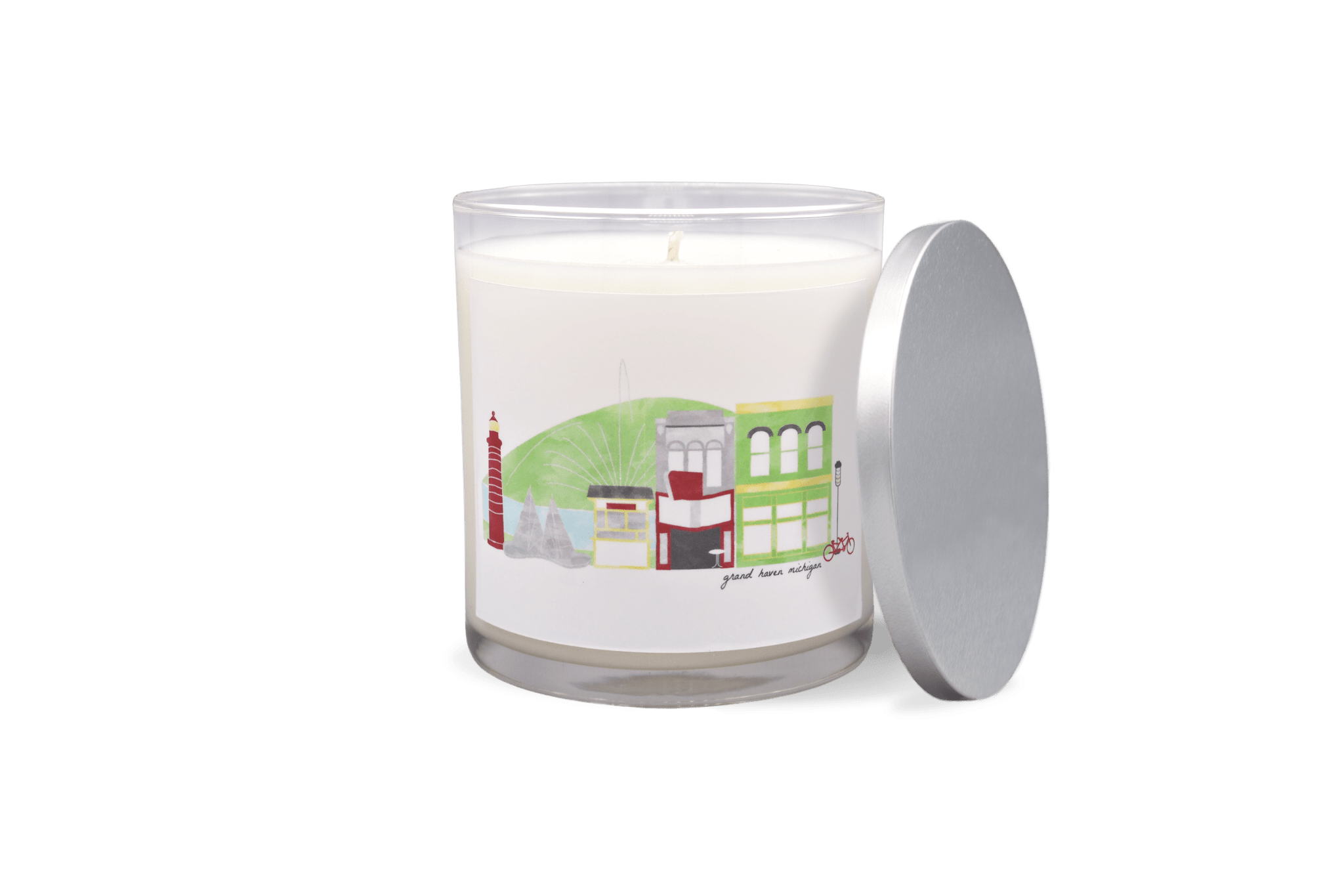 Grand Haven Michigan Skyline Candle | Garsnett Beacon