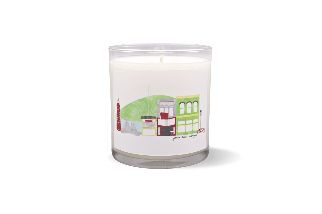 Grand Haven Michigan Skyline Candle | Garsnett Beacon