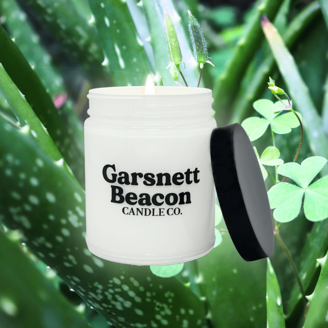 Green Clover and Aloe Soy Candle | Garsnett Beacon