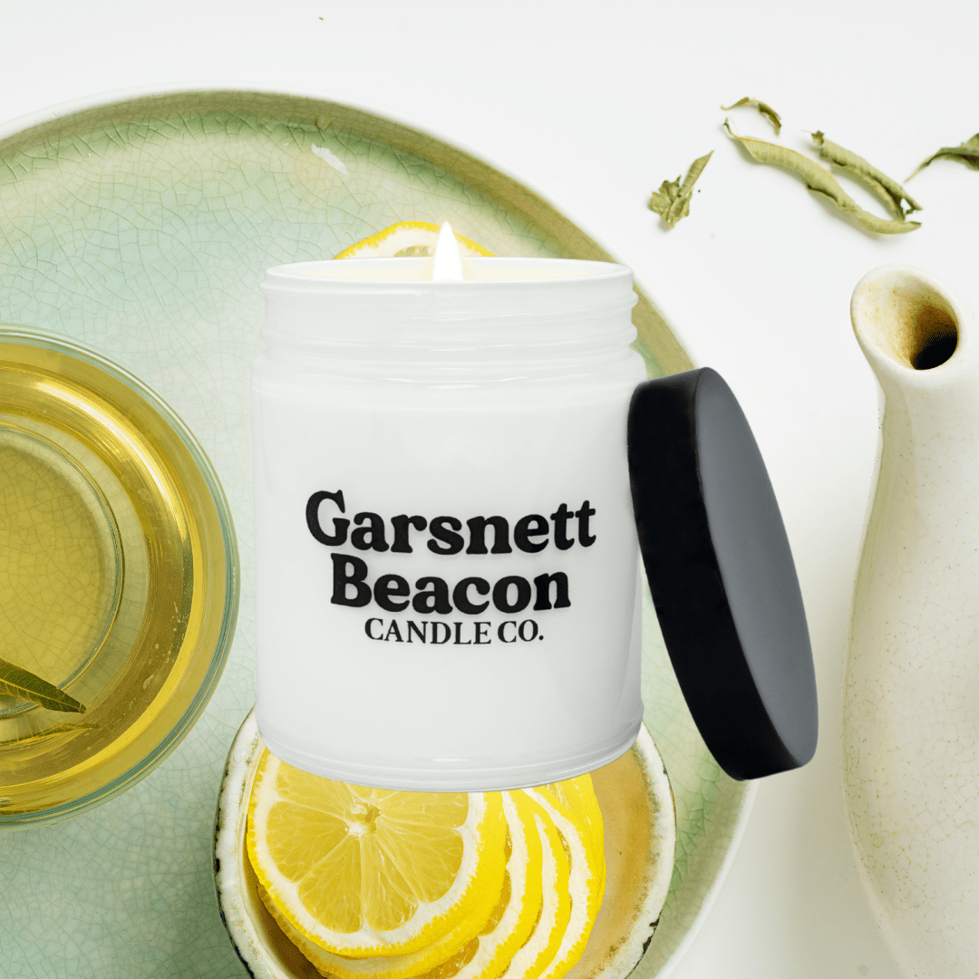 Green Tea & Lemongrass Soy Candle | Garsnett Beacon