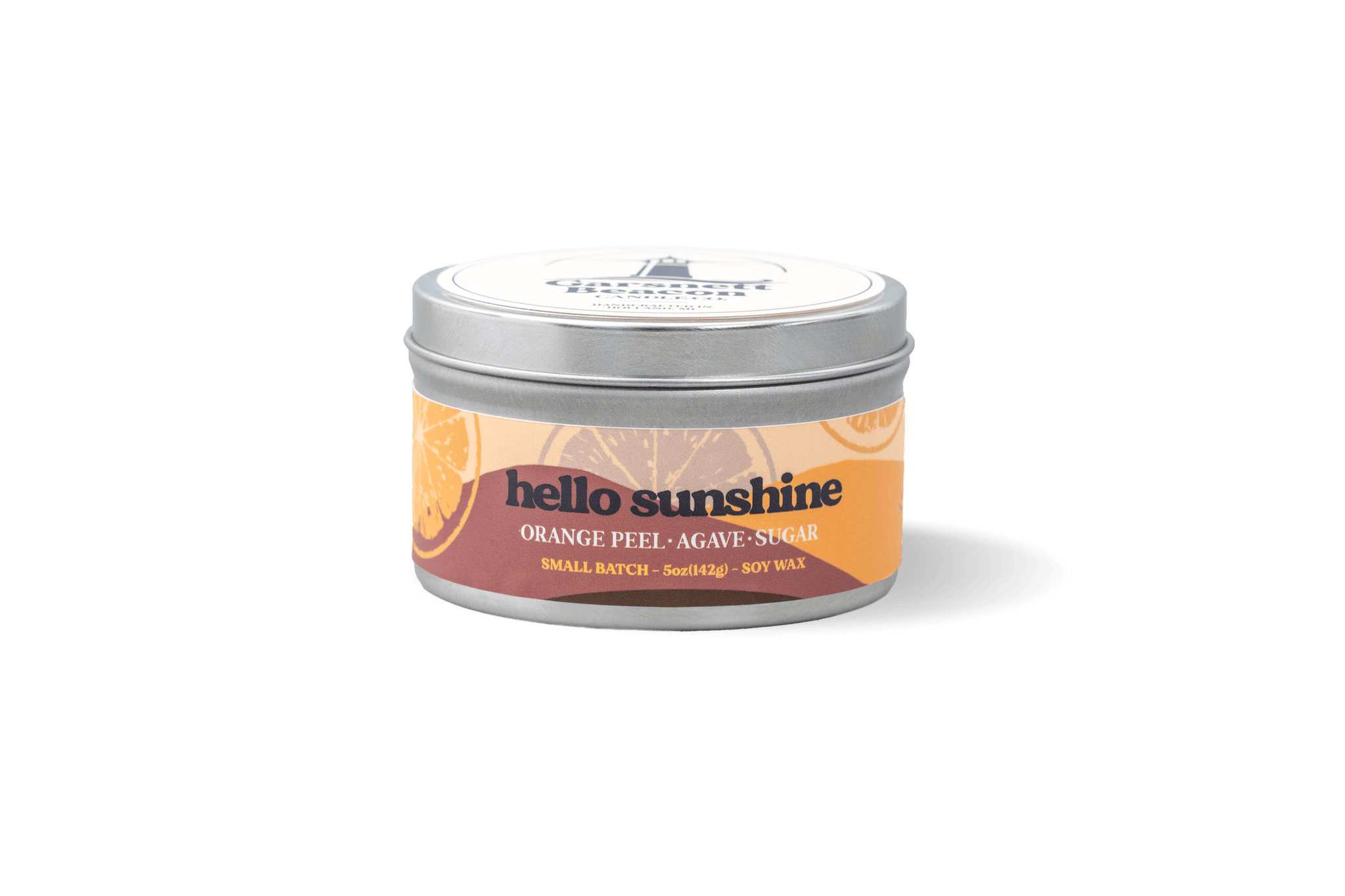 Hello Sunshine Candle - Citrus Orange Peel, Agave, Sugar Scent