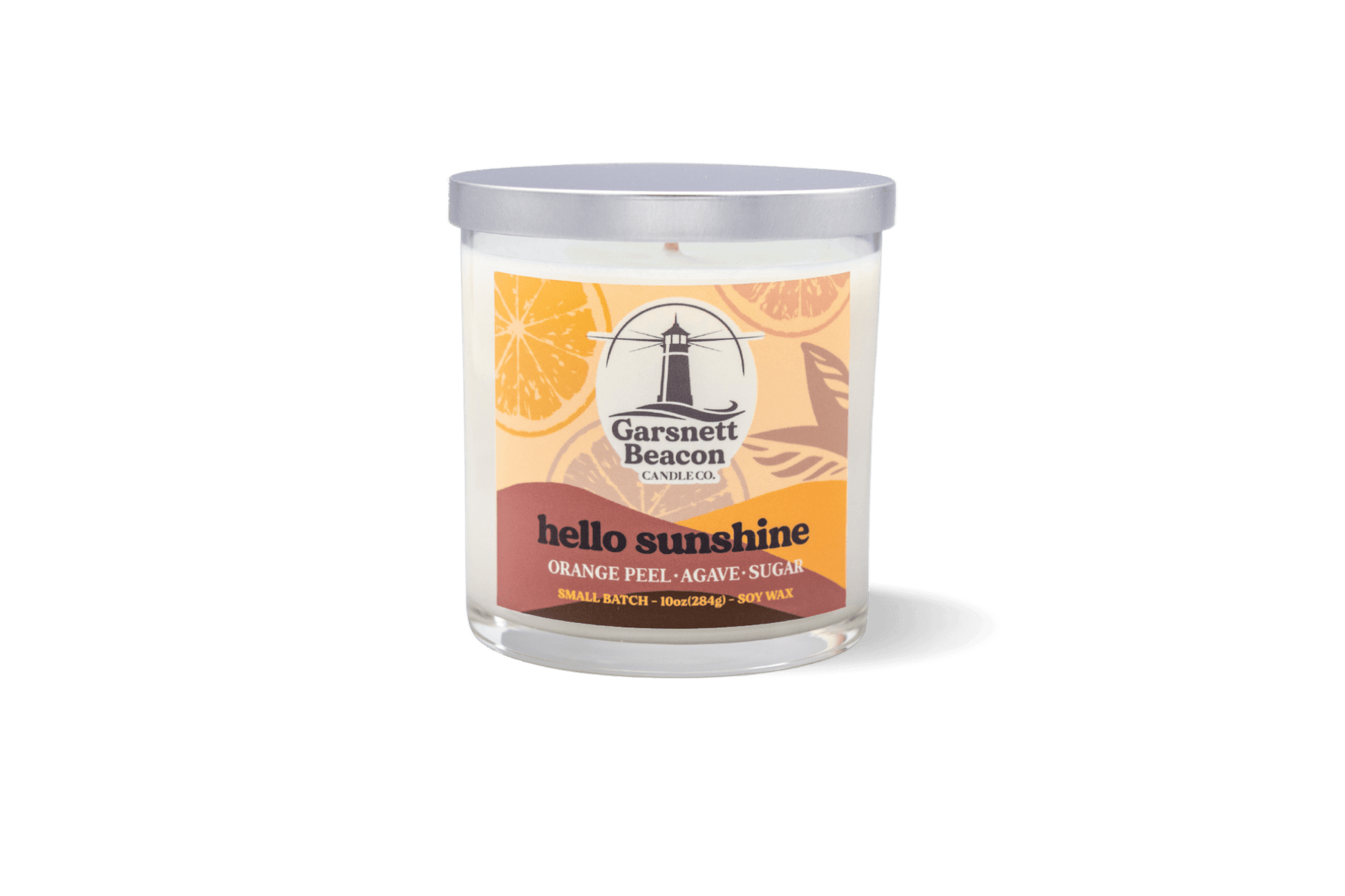 Hello Sunshine Candle - Citrus Orange Peel, Agave, Sugar Scent
