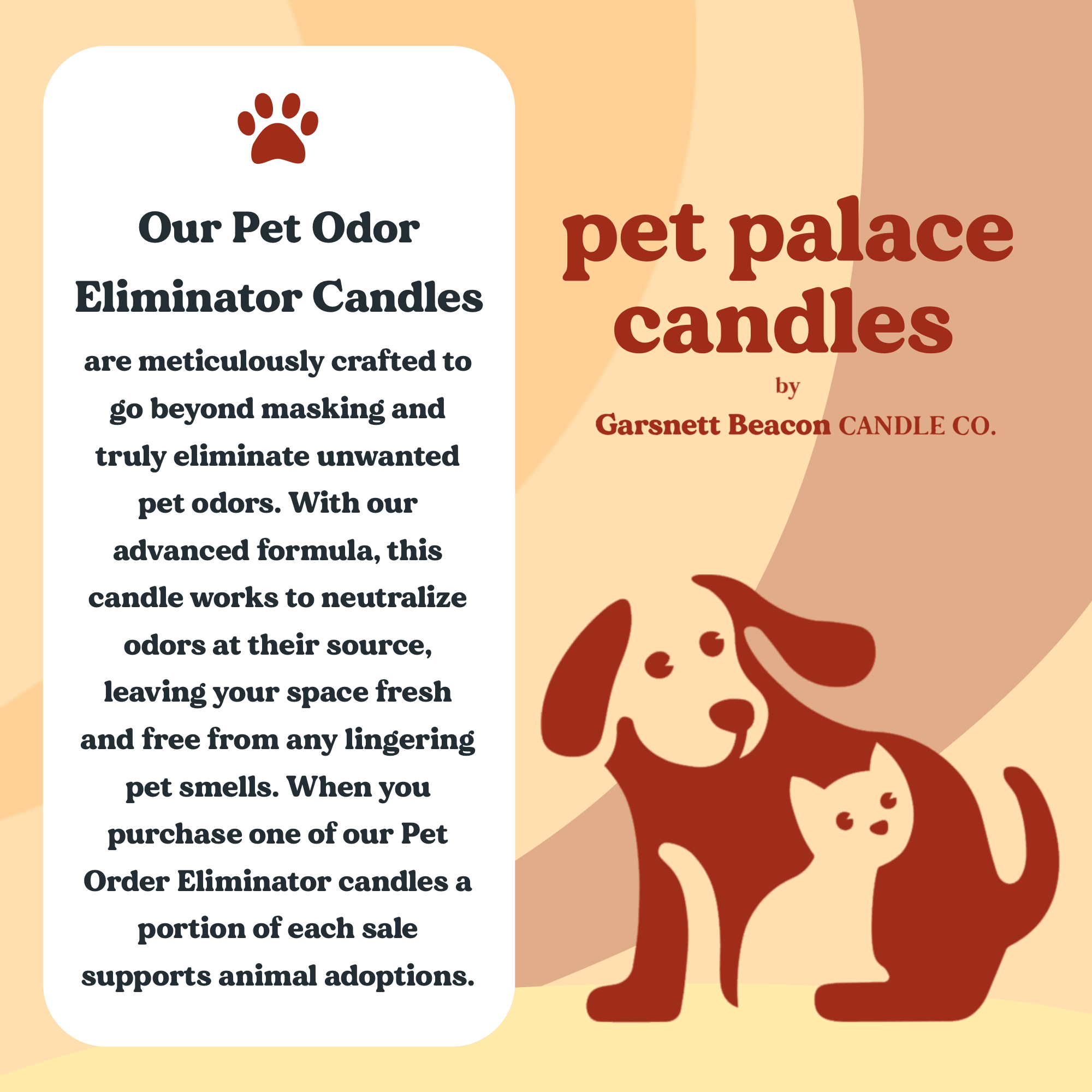 Hello Sunshine Pet Odor Eliminator Candle | Garsnett Beacon