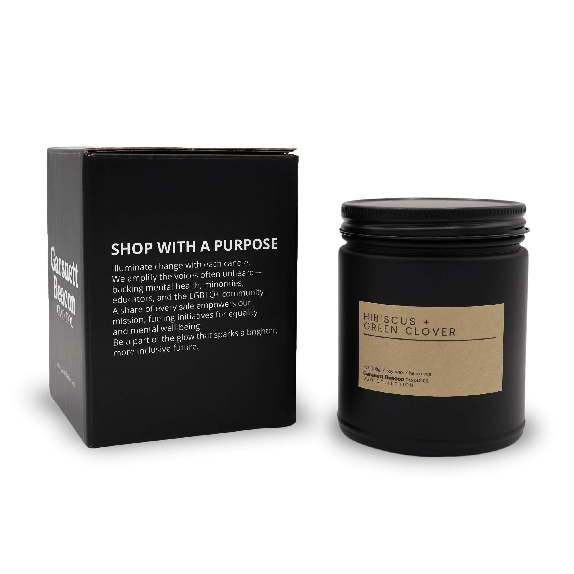 Hibiscus + Green Clover OUT LOUD DUO Candles | Garsnett Beacon