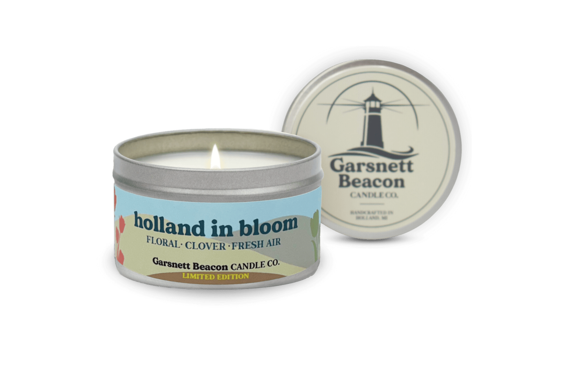 Holland In Bloom Tulip Time Holland Michigan Candle - Tulip, Floral, Ozone Scent