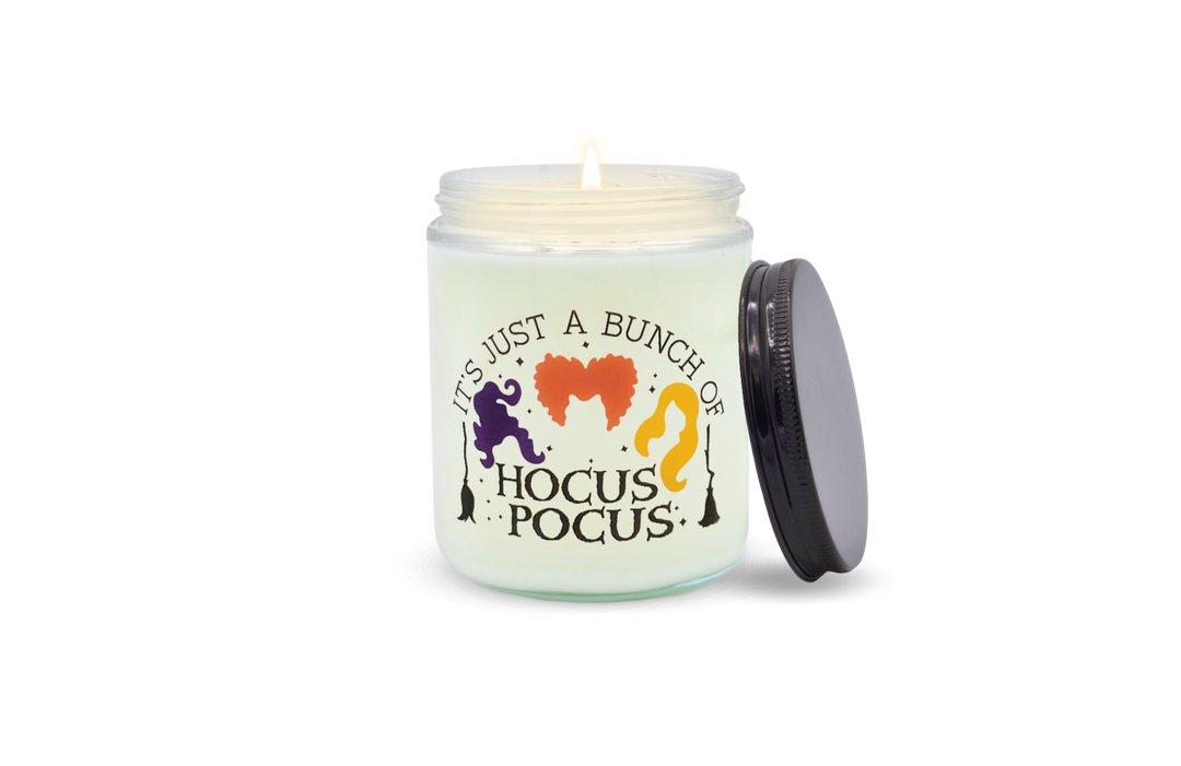 Hocus Pocus inspired Glass Candle