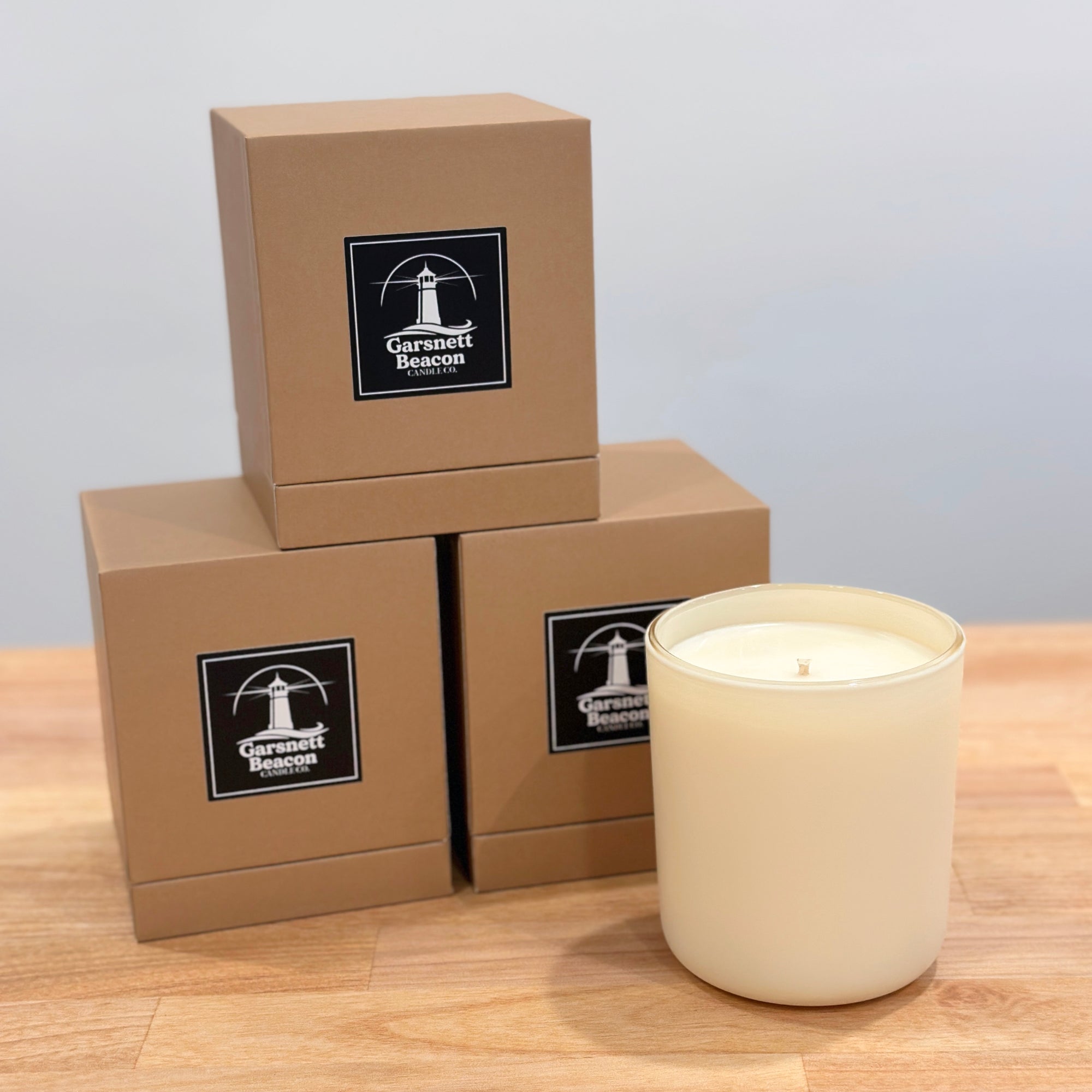 Santal + Sandalwood Matte Ivory Halo with Box