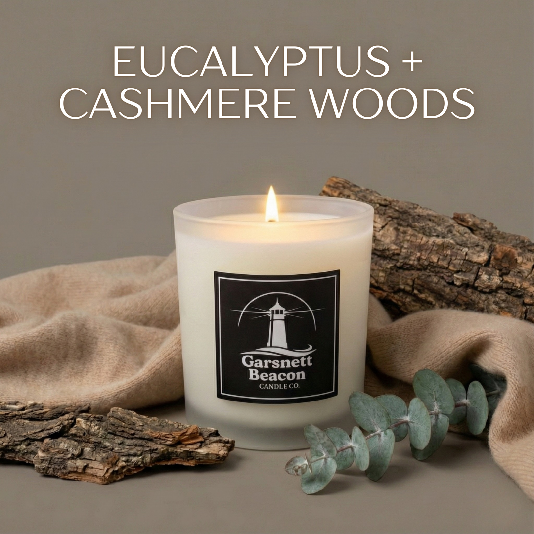 Eucalyptus + Cashmere Woods - January Candle of the Month
